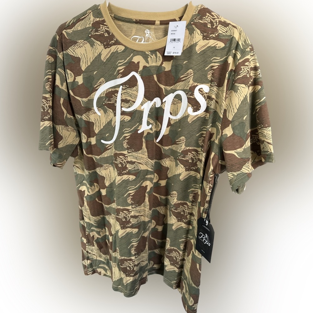 Prps men’s camo tee shirt large